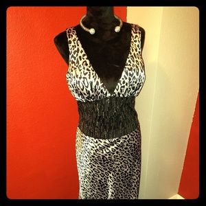 Silk Jacquard Print (100 percent polyester)Dress